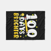 100 Tage heller 100. Schultag 100 Tage Fleecedecke (Vorderseite (Horizontal))
