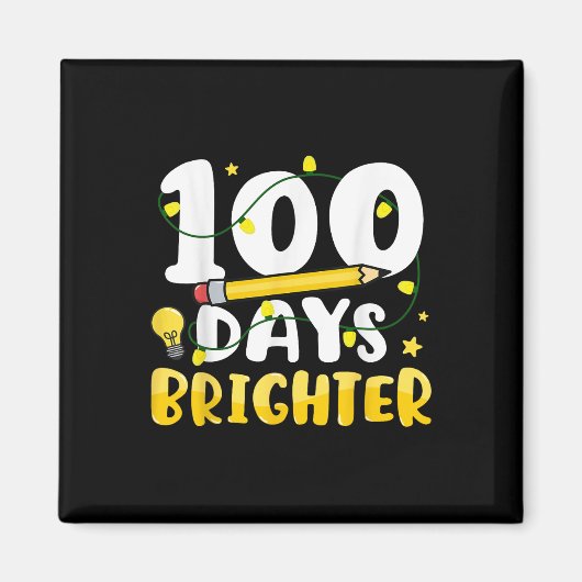 100 Tage heller 100. Schultag 100 Tage Magnet (Vorne)