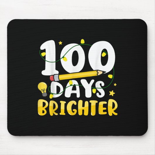 100 Tage heller 100. Schultag 100 Tage Mousepad (Vorne)