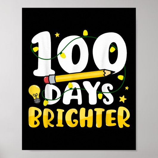 100 Tage heller 100. Schultag 100 Tage Poster (Vorne)