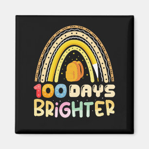 100 Tage heller 100. Schultag Lehrer Magnet