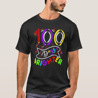100 Tage heller 100. Schultag Lehrer und T-Shirt