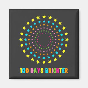 100 Tage heller 100. Schultag Magnet