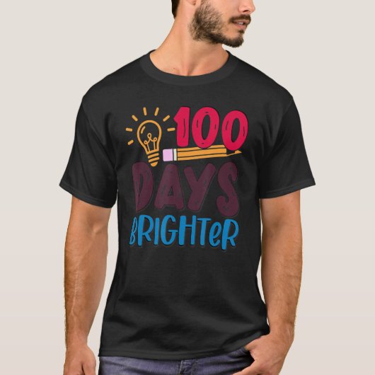 100 Tage heller 100 Tage Schule T-Shirt (Vorderseite)