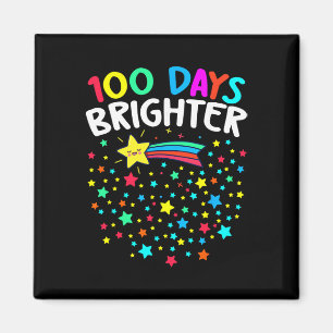 100 Tage heller Glückliche 100 Tage Schule Lehrer Magnet