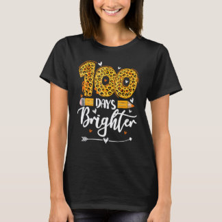 100 Tage heller Lehrer Schüler 100 Tage Schule T-Shirt