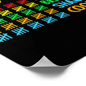 100 Tage heller schlauer, schärfer 100 Tage Scho Poster (Ecke)