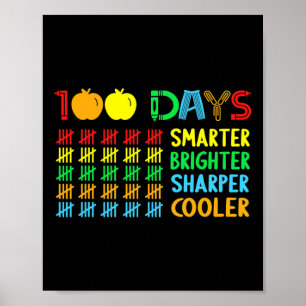 100 Tage heller schlauer, schärfer 100 Tage Scho Poster