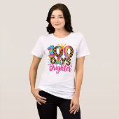 100 Tage hellere Schule Tri-Blend Shirt (Vorderseite voll)