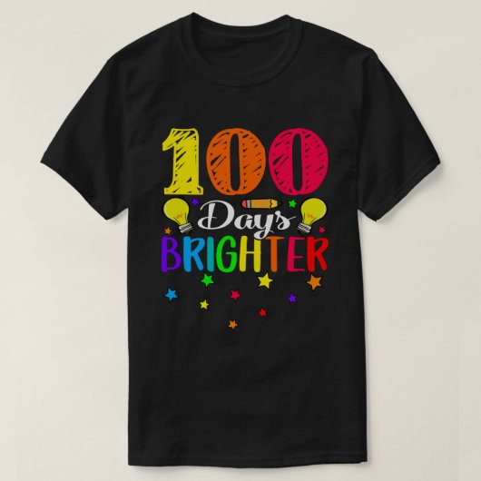 100 Tage Hellerer 100. Schulstern T-Shirt (Design vorne)