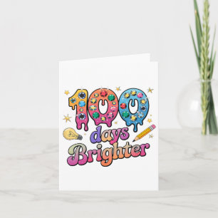 100 Tage Hellerer 100. Schultag Funny Jewels Karte