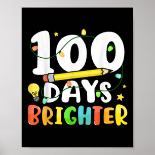 100 Tage Hellerer glücklicher 100. Schultag Poster