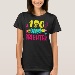 100 Tage Helleres Glück 100 Tage Schulstift T-Shirt