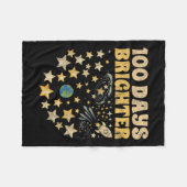 100 Tage Hellerkinder 100. Schulsterne Fleecedecke (Vorderseite (Horizontal))