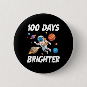 100 Tage Helligraumastronaut 100. Tag Button