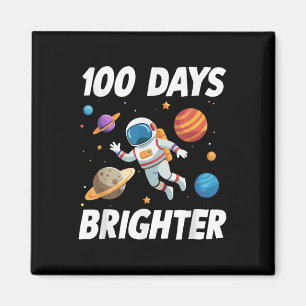 100 Tage Helligraumastronaut 100. Tag Magnet