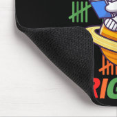 100 Tage Helligraumastronaut 100. Tag Mousepad (Ecke)