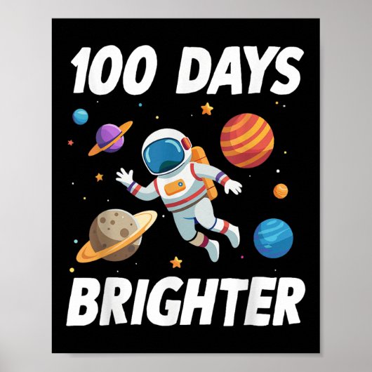 100 Tage Helligraumastronaut 100. Tag Poster (Vorne)