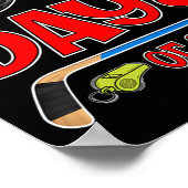 100 Tage Hockey-Schüler Kinder Lehrer Poster (Ecke)