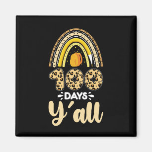 100 Tage Ihr Alle 100. Schultag Leopard Magnet