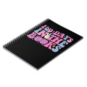 100 Tage im Books Disco Ball Groovy Retro Notizblock (Linke Seite)