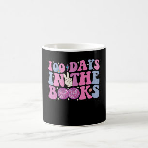 100 Tage im Buch Disco-Kugel Groovy Retro Kaffeetasse