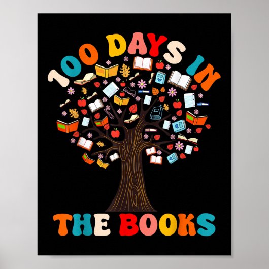100 Tage in Büchern, die Lehrerin lesen 100 Tage Poster (Vorne)