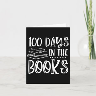100 Tage in den Büchern - Buch Lover Reading 100th Karte