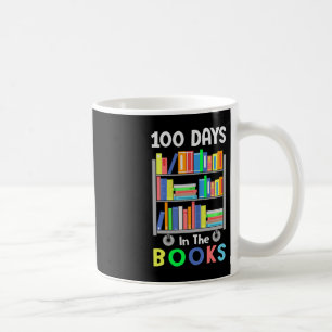 100 Tage in den Büchern Lesen Bibliothekarische Le Kaffeetasse