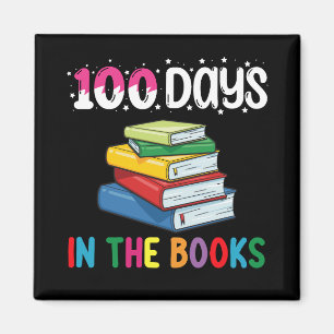 100 Tage in den Büchern Schulbibliothekarin Magnet