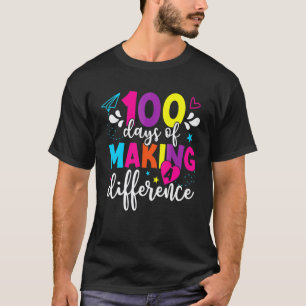 100 Tage, in denen ein Lehrer für Kinder einen Unt T-Shirt