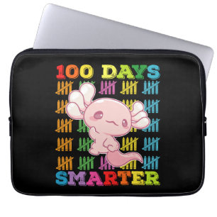 100 Tage intelligenter Axolotl 100. Schultag Laptopschutzhülle
