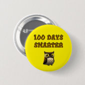 100 Tage intelligenter Eule – 100. Schultag Button (Vorne & Hinten)