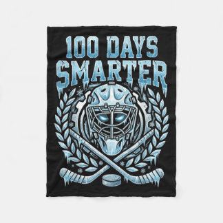 100 Tage intelligenter Frohen 100. Schultag Hockey Fleecedecke