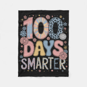100 Tage intelligenter Frohes 100. Schultag Kinder Fleecedecke