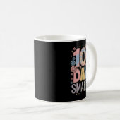 100 Tage intelligenter Frohes 100. Schultag Kinder Kaffeetasse (VorderseiteRechts)