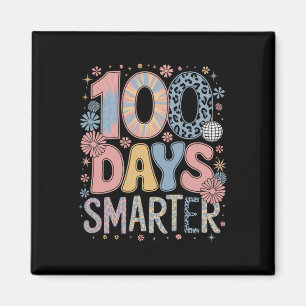 100 Tage intelligenter Frohes 100. Schultag Kinder Magnet