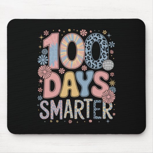 100 Tage intelligenter Frohes 100. Schultag Kinder Mousepad (Vorne)