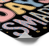 100 Tage intelligenter Frohes 100. Schultag Kinder Poster (Ecke)