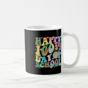 100 Tage intelligenter Frohes 100. Schultag Tie-Dy Kaffeetasse