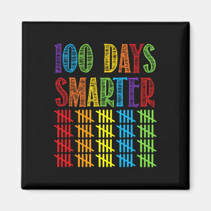 100 Tage intelligenter Kindergartenlehrer 100. Magnet