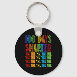 100 Tage intelligenter Kindergartenlehrer 100. Schlüsselanhänger