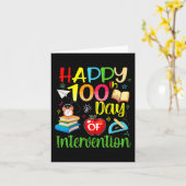 100 Tage intelligenter Lehrer glücklich 100. Inter Karte (Gelbe Blume)