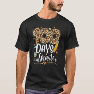 100 Tage intelligenter Leopard-Lehrer 100. Schulta T-Shirt