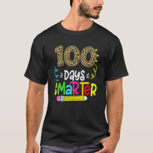 100 Tage intelligenter Leopard-Lehrer 100. Schulta T-Shirt