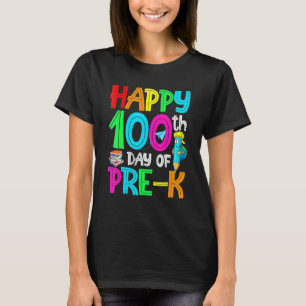 100 Tage intelligenter Pre K Frohen 100. Schultag T-Shirt
