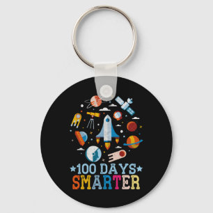 100 Tage intelligenter Raumfahrer Schlüsselanhänger