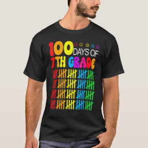 100 Tage intelligenter Siebte Klasse 100. Schultag T-Shirt