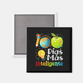 100 Tage intelligenter Spanischlehrer 100. Tag Magnet (Vorderseite/Rückseite)