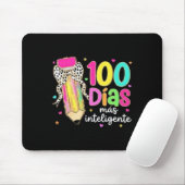 100 Tage intelligenter Spanischlehrer 100. Tag Mousepad (Mit Mouse)
